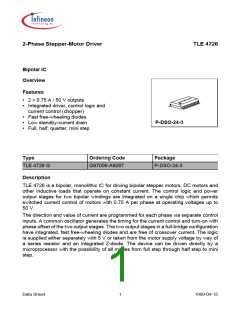 浏览型号TLE4726GXT的Datasheet PDF文件第1页