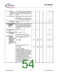 浏览型号TLE6244X的Datasheet PDF文件第54页