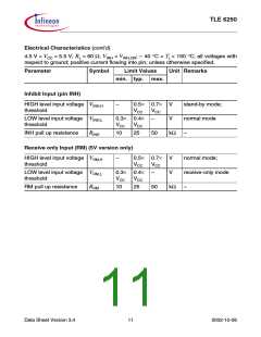 浏览型号TLE6250GV33的Datasheet PDF文件第11页