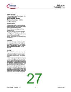 浏览型号TLE6250GV33的Datasheet PDF文件第27页