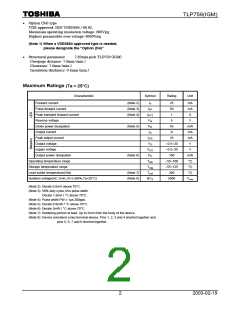 浏览型号TLP759的Datasheet PDF文件第2页