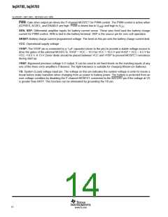 浏览型号BQ24703的Datasheet PDF文件第14页