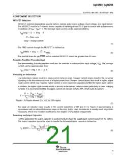 浏览型号BQ24703的Datasheet PDF文件第21页