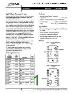 浏览型号CA3146的Datasheet PDF文件第1页