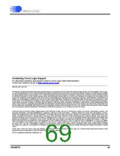 浏览型号CS42448-DQZ的Datasheet PDF文件第69页