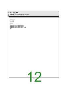 浏览型号EL2070C的Datasheet PDF文件第12页