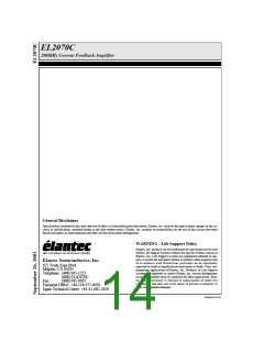 浏览型号EL2070C的Datasheet PDF文件第14页