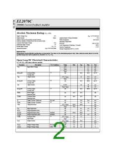 浏览型号EL2070CS的Datasheet PDF文件第2页