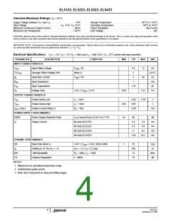 浏览型号EL5323CRZ-T7的Datasheet PDF文件第4页