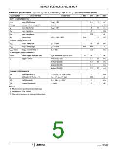 浏览型号EL5323CRZ-T7的Datasheet PDF文件第5页