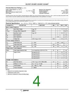 浏览型号EL5327CRZ-T7的Datasheet PDF文件第4页