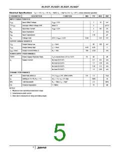 浏览型号EL5327CRZ-T7的Datasheet PDF文件第5页