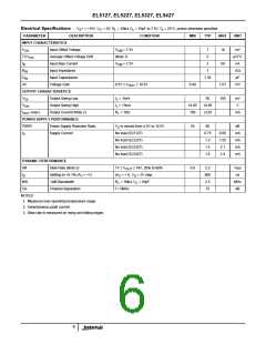浏览型号EL5327CRZ-T7的Datasheet PDF文件第6页