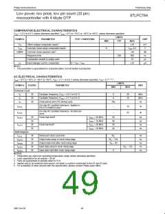 浏览型号P87LPC764BN的Datasheet PDF文件第49页