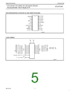 浏览型号P87LPC764BN的Datasheet PDF文件第5页