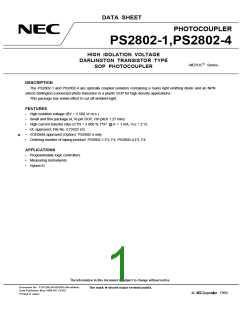 浏览型号PS2802-4的Datasheet PDF文件第1页