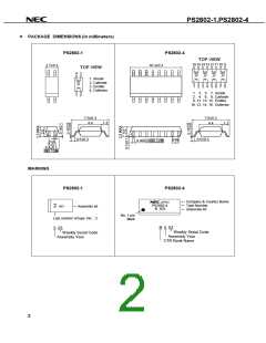 浏览型号PS2802-4的Datasheet PDF文件第2页