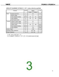 浏览型号PS2802-4的Datasheet PDF文件第3页