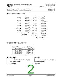 浏览型号PT2221-001的Datasheet PDF文件第2页