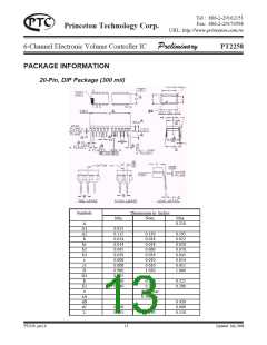 浏览型号PT2258的Datasheet PDF文件第13页