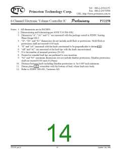 浏览型号PT2258的Datasheet PDF文件第14页