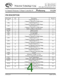 浏览型号PT2258的Datasheet PDF文件第4页