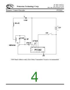 浏览型号PT2262的Datasheet PDF文件第4页