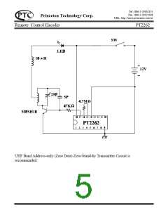 浏览型号PT2262的Datasheet PDF文件第5页