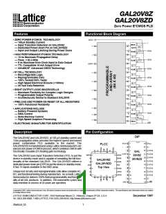 浏览型号GAL20V8Z-15QP的Datasheet PDF文件第1页
