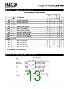 浏览型号GAL20V8Z-15QP的Datasheet PDF文件第13页