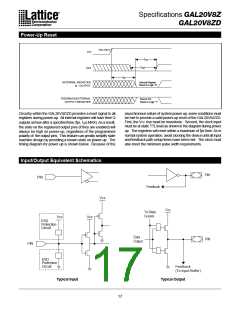 浏览型号GAL20V8Z-15QP的Datasheet PDF文件第17页