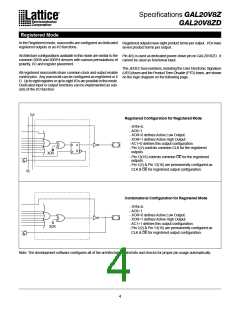 浏览型号GAL20V8Z-15QP的Datasheet PDF文件第4页