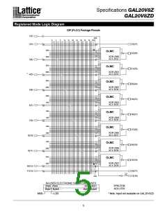 浏览型号GAL20V8Z-15QP的Datasheet PDF文件第5页