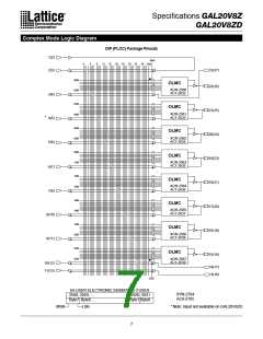 浏览型号GAL20V8Z-15QP的Datasheet PDF文件第7页