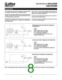 浏览型号GAL20V8Z-15QP的Datasheet PDF文件第8页