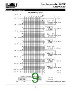 浏览型号GAL20V8Z-15QP的Datasheet PDF文件第9页