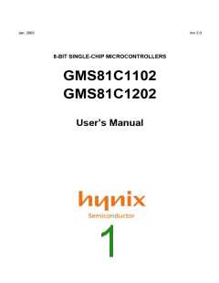 浏览型号GMS81C1202的Datasheet PDF文件第1页
