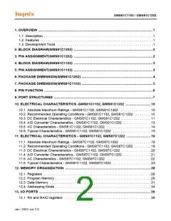 浏览型号GMS81C1202的Datasheet PDF文件第2页