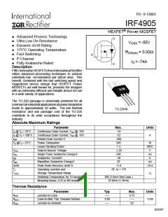 浏览型号IRF4905的Datasheet PDF文件第1页