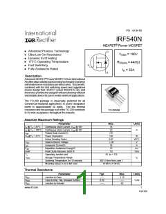 浏览型号IRF540N的Datasheet PDF文件第1页