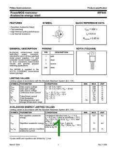 浏览型号IRF840的Datasheet PDF文件第1页