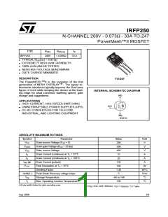 浏览型号IRFP250的Datasheet PDF文件第1页