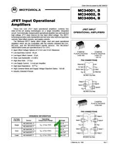 浏览型号MC34004P的Datasheet PDF文件第1页