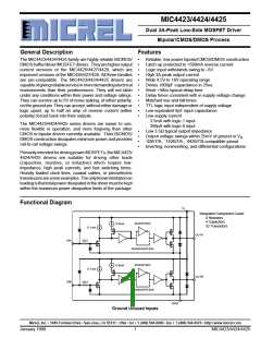 浏览型号MIC4423CN的Datasheet PDF文件第1页