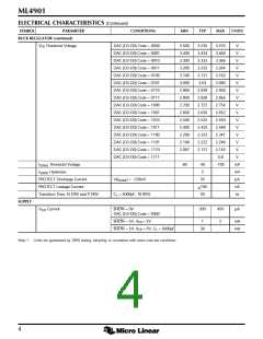 浏览型号ML4901的Datasheet PDF文件第4页