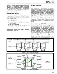 浏览型号MT8931C的Datasheet PDF文件第11页