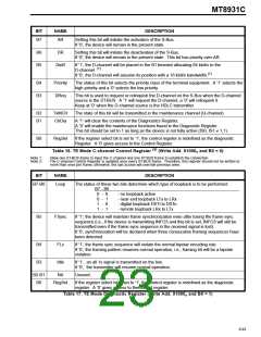 浏览型号MT8931C的Datasheet PDF文件第23页
