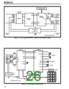 浏览型号MT8931C的Datasheet PDF文件第26页