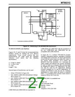 浏览型号MT8931C的Datasheet PDF文件第27页