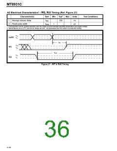 浏览型号MT8931C的Datasheet PDF文件第36页